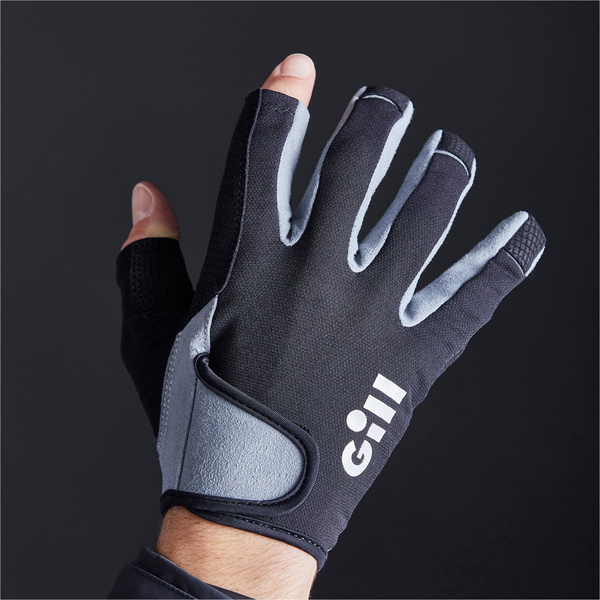 2026 Gill Junior Long Finger Deckhand Gloves 7053J - Black